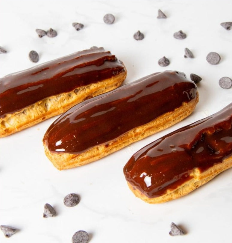 Éclair de chocolate